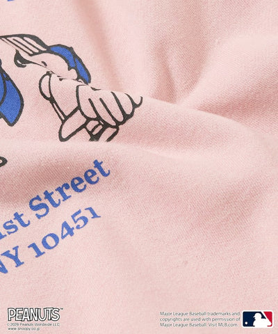PEANUTS × MLB × FREAK'S STORE / 洋基隊背印大廓形 圓領衫（日本聯名限定）