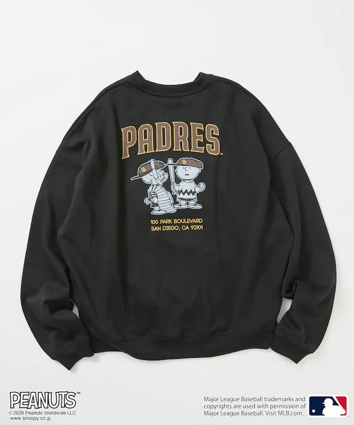 PEANUTS × MLB × FREAK'S STORE / 教士隊背印大廓形 圓領衫（日本聯名限定）