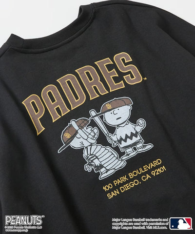 PEANUTS × MLB × FREAK'S STORE / 教士隊背印大廓形 圓領衫（日本聯名限定）