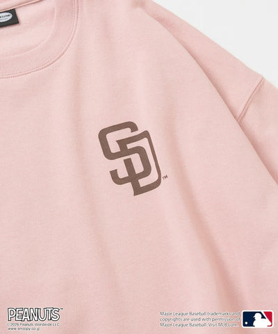 PEANUTS × MLB × FREAK'S STORE / 教士隊背印大廓形 圓領衫（日本聯名限定）