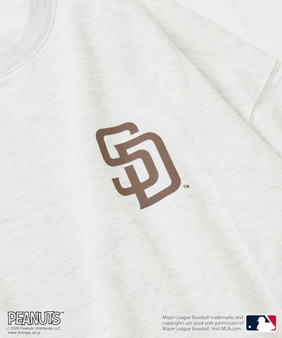 PEANUTS × MLB × FREAK'S STORE / 教士隊背印大廓形 圓領衫（日本聯名限定）