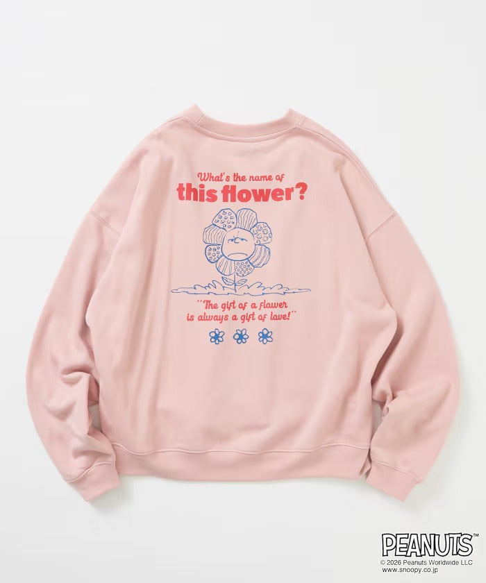 PEANUTS × FREAK'S STORE / 花朵印花大廓形 圓領衫（日本聯名限定）