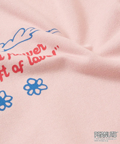 PEANUTS × FREAK'S STORE / 花朵印花大廓形 圓領衫（日本聯名限定）