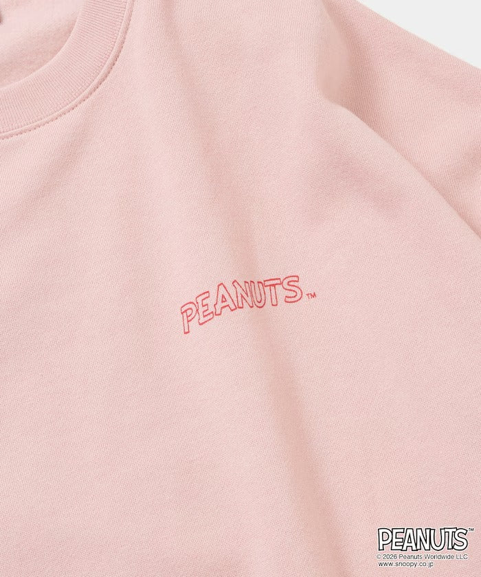 PEANUTS × FREAK'S STORE / 花朵印花大廓形 圓領衫（日本聯名限定）