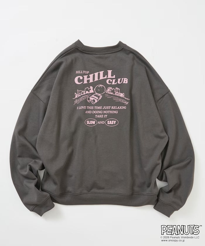 PEANUTS × FREAK'S STORE / Chill Club 大廓形 圓領衫（日本聯名限定）