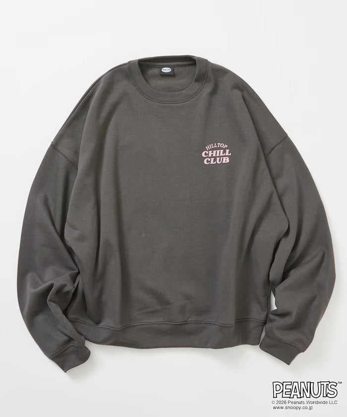 PEANUTS × FREAK'S STORE / Chill Club 大廓形 圓領衫（日本聯名限定）