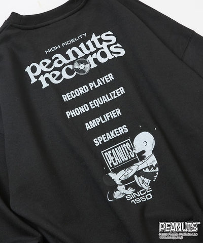 PEANUTS × FREAK'S STORE / 唱片印花大廓形 圓領衫（日本聯名限定）