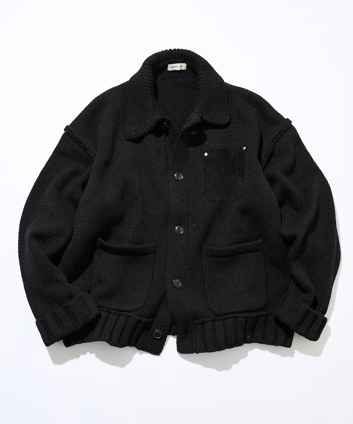 FREAK'S STORE / 針織工裝外套（燈芯絨口袋）