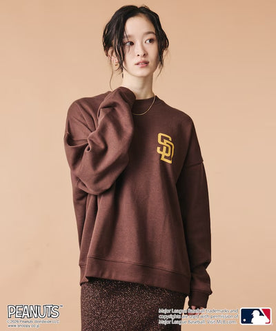 PEANUTS × MLB × FREAK'S STORE / 教士隊背印大廓形 圓領衫（日本聯名限定）