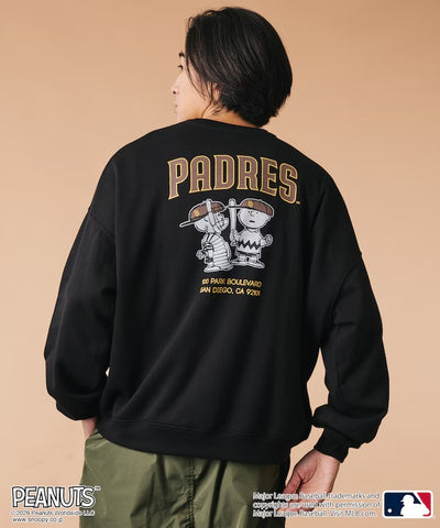 PEANUTS × MLB × FREAK'S STORE / 教士隊背印大廓形 圓領衫（日本聯名限定）