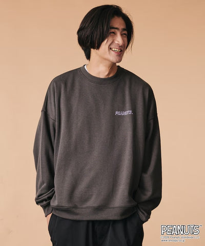 PEANUTS × FREAK'S STORE / 花朵印花大廓形 圓領衫（日本聯名限定）