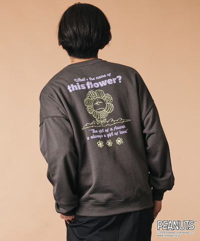 PEANUTS × FREAK'S STORE / 花朵印花大廓形 圓領衫（日本聯名限定）