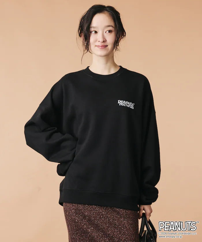 PEANUTS × FREAK'S STORE / 唱片印花大廓形 圓領衫（日本聯名限定）