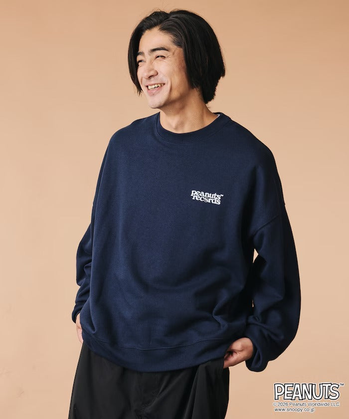 PEANUTS × FREAK'S STORE / 唱片印花大廓形 圓領衫（日本聯名限定）