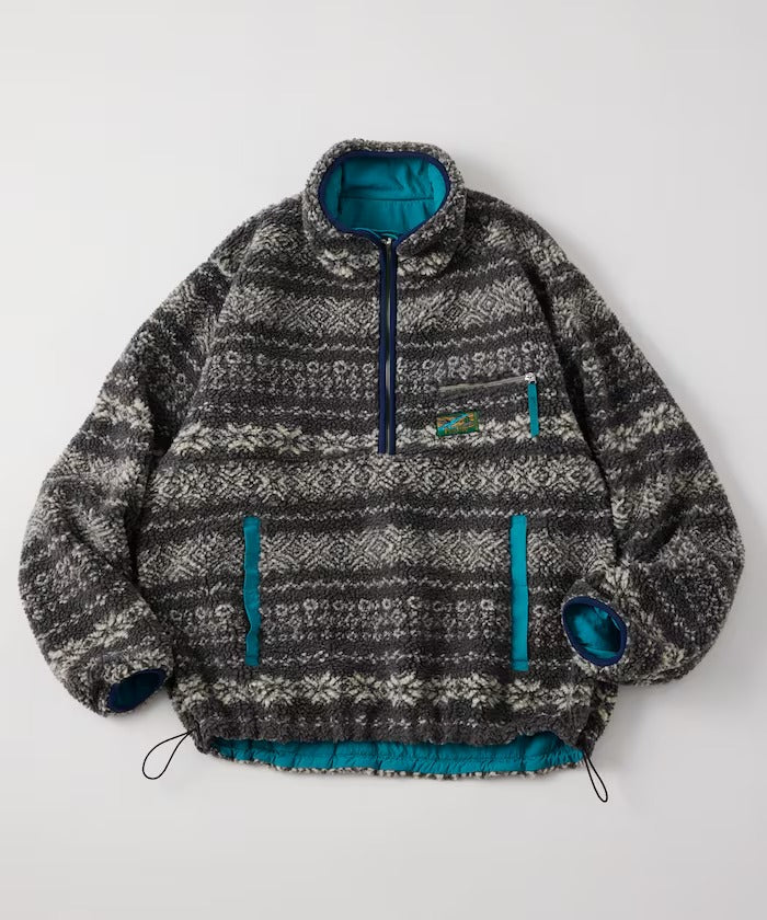 Foxfire × FREAK'S STORE / 尼龍刷毛雙面穿半拉鍊外套（日本聯名限定）