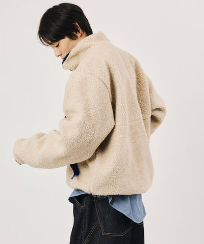 Foxfire × FREAK'S STORE / 尼龍刷毛雙面穿半拉鍊外套（日本聯名限定）