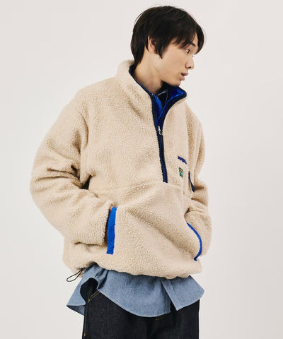 Foxfire × FREAK'S STORE / 尼龍刷毛雙面穿半拉鍊外套（日本聯名限定）