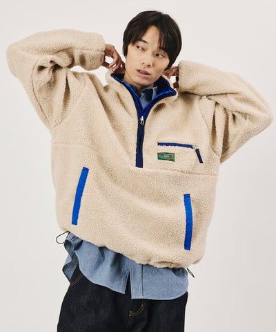 Foxfire × FREAK'S STORE / 尼龍刷毛雙面穿半拉鍊外套（日本聯名限定）