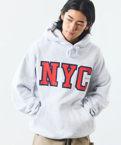 NAUTICA / 寬鬆學院LOGO 連帽衫
