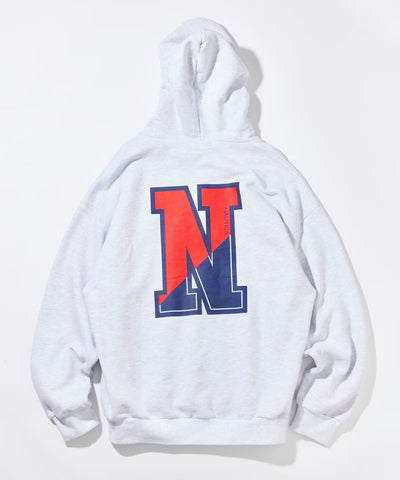 NAUTICA / 寬鬆學院LOGO 連帽衫