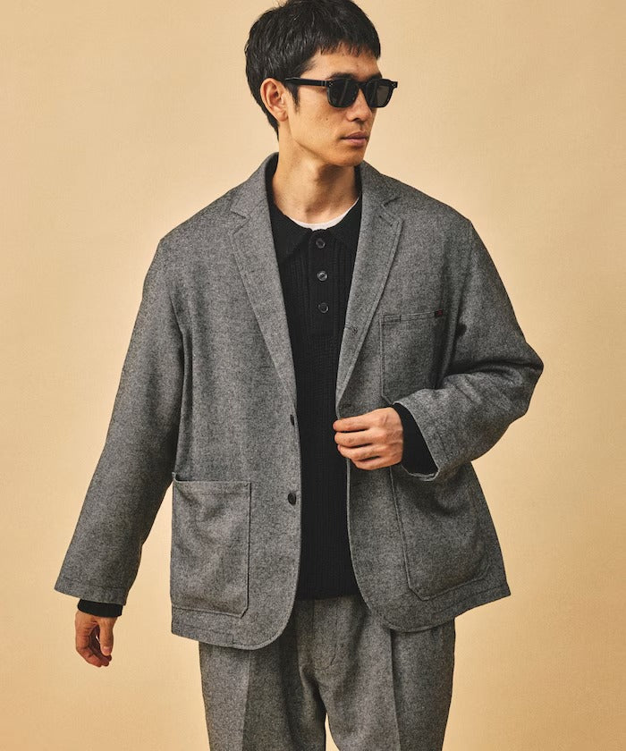 RED KAP × FREAK'S STORE / KP-10 寬鬆斜紋軟呢西裝外套（日本聯名限定）