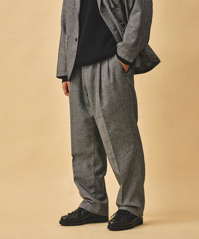 RED KAP × FREAK'S STORE / PT-38 雙褶斜紋軟呢寬褲（日本聯名限定）