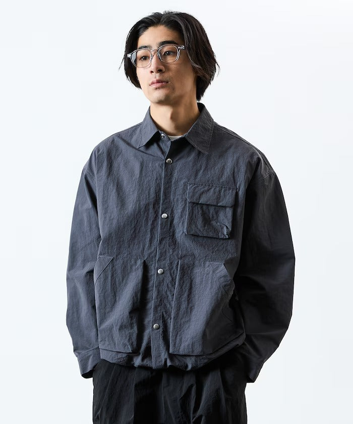 FREAK'S STORE / 大廓形機能口袋尼龍襯衫外套