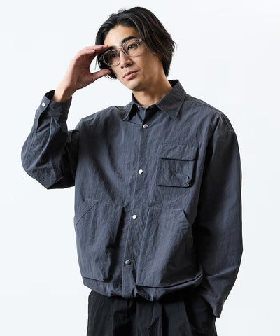 FREAK'S STORE / 大廓形機能口袋尼龍襯衫外套