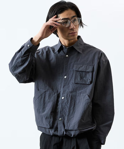 FREAK'S STORE / 大廓形機能口袋尼龍襯衫外套