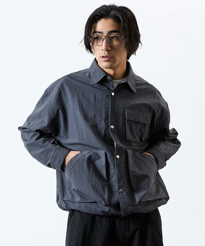 FREAK'S STORE / 大廓形機能口袋尼龍襯衫外套