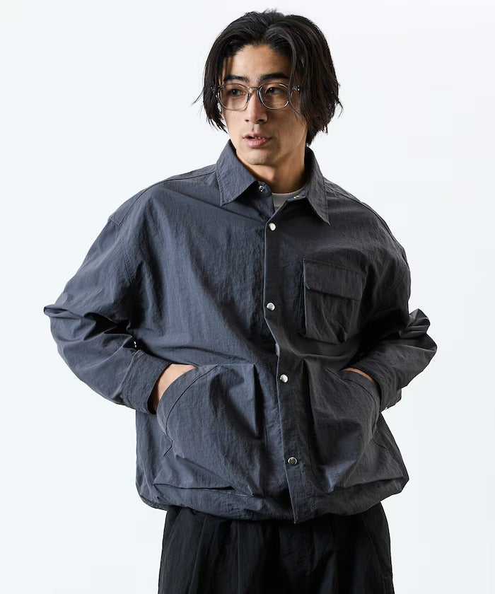 FREAK'S STORE / 大廓形機能口袋尼龍襯衫外套