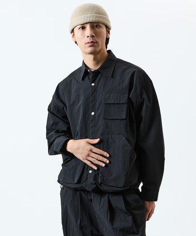 FREAK'S STORE / 大廓形機能口袋尼龍襯衫外套