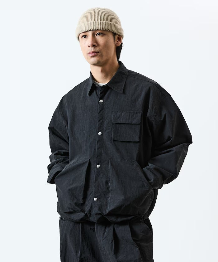FREAK'S STORE / 大廓形機能口袋尼龍襯衫外套