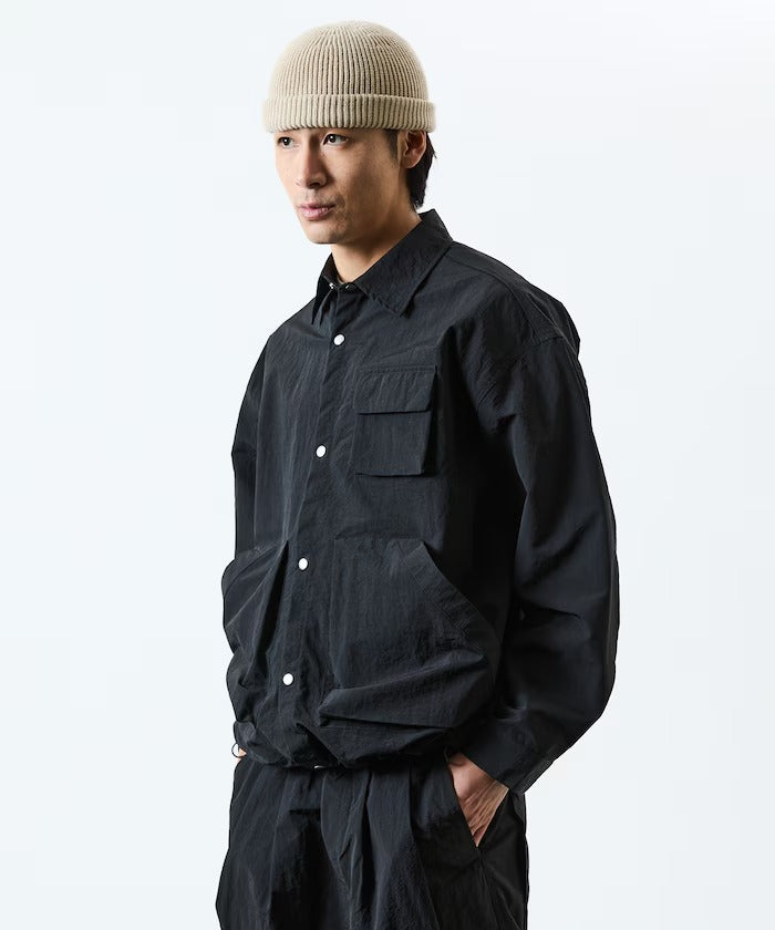 FREAK'S STORE / 大廓形機能口袋尼龍襯衫外套