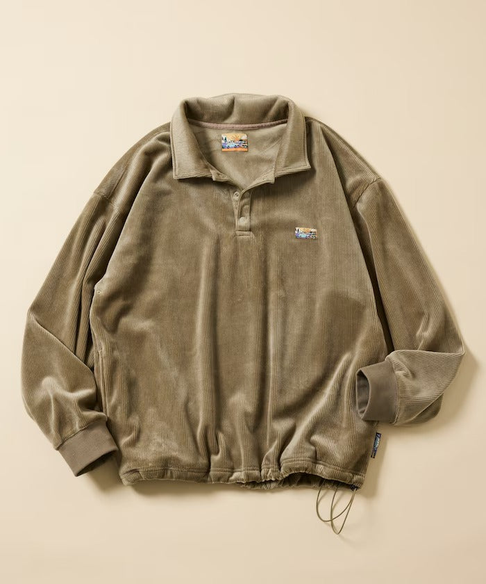 FREAK'S STORE / 寬鬆燈芯絨內刷毛 Polo衫