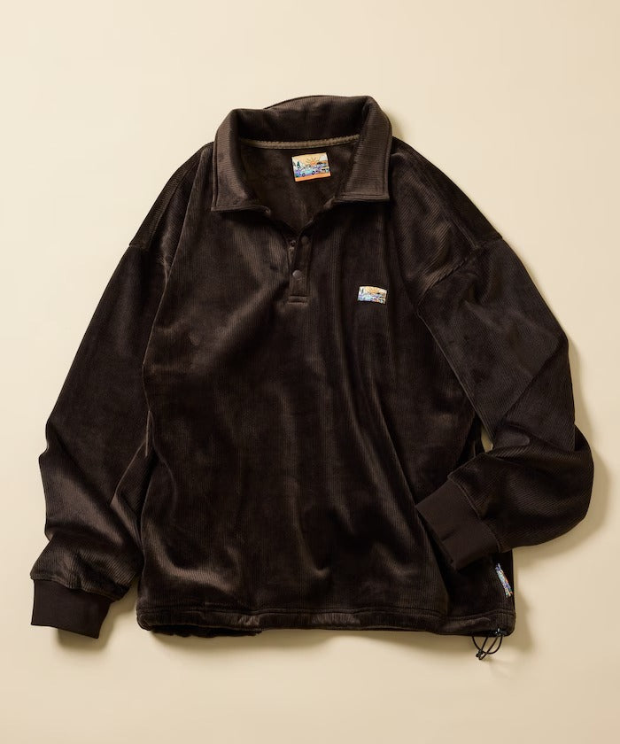 FREAK'S STORE / 寬鬆燈芯絨內刷毛 Polo衫
