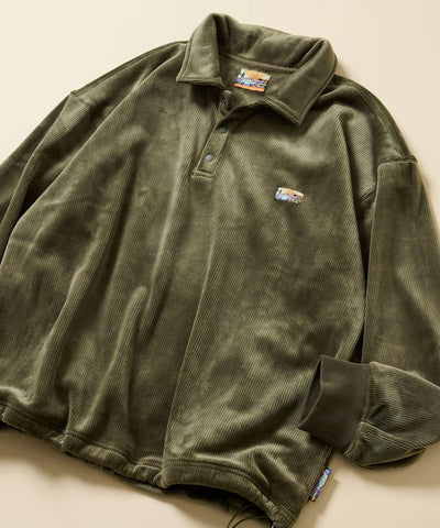 FREAK'S STORE / 寬鬆燈芯絨內刷毛 Polo衫