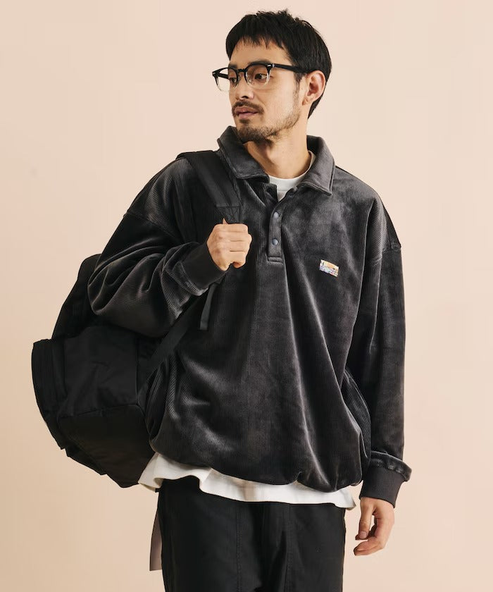 FREAK'S STORE / 寬鬆燈芯絨內刷毛 Polo衫