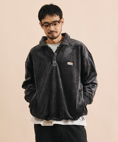 FREAK'S STORE / 寬鬆燈芯絨內刷毛 Polo衫