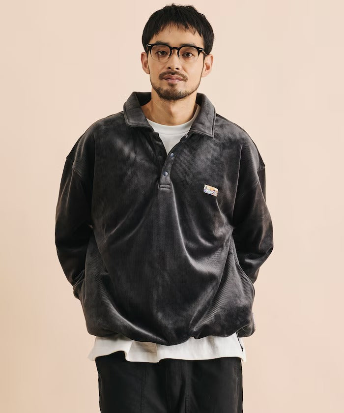 FREAK'S STORE / 寬鬆燈芯絨內刷毛 Polo衫