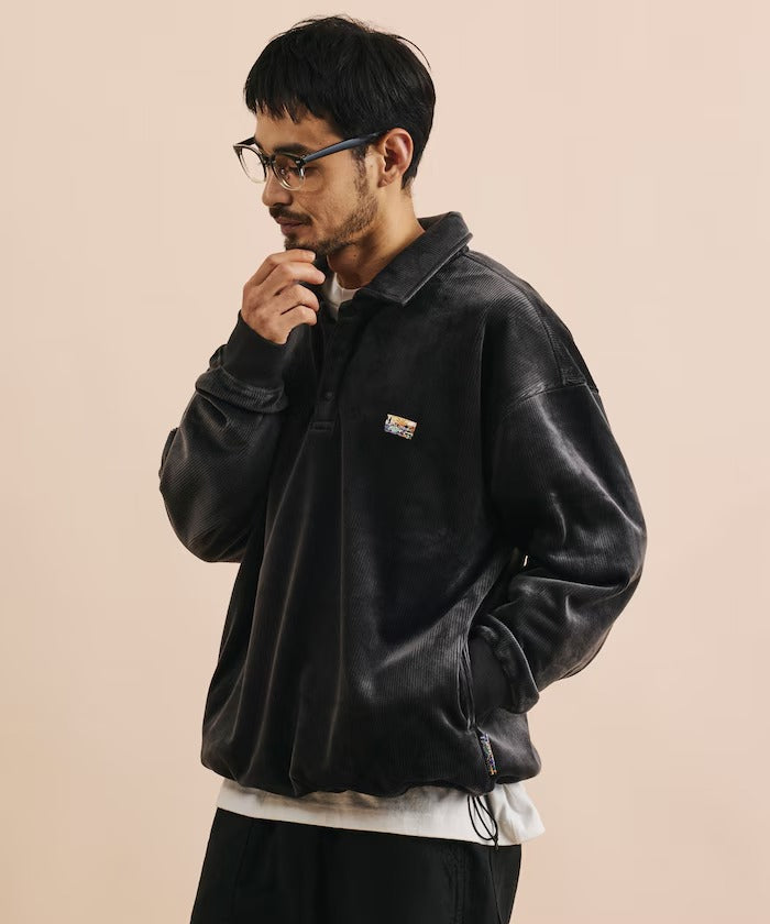 FREAK'S STORE / 寬鬆燈芯絨內刷毛 Polo衫