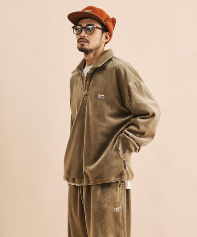 FREAK'S STORE / 寬鬆燈芯絨內刷毛 Polo衫