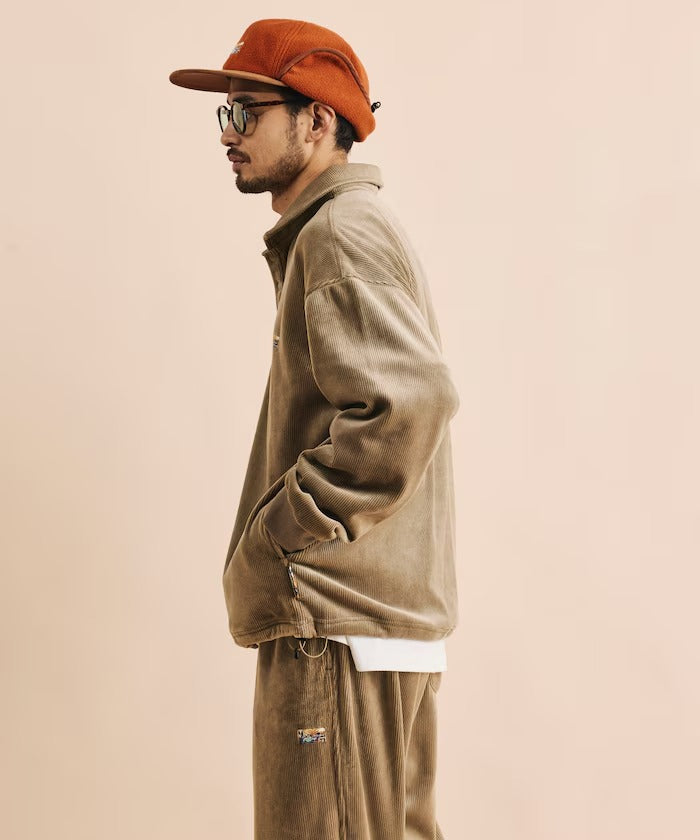 FREAK'S STORE / 寬鬆燈芯絨內刷毛 Polo衫