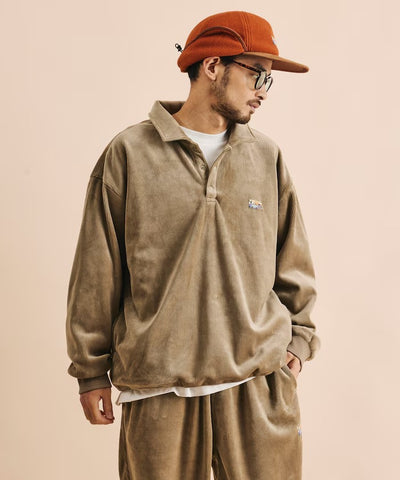 FREAK'S STORE / 寬鬆燈芯絨內刷毛 Polo衫