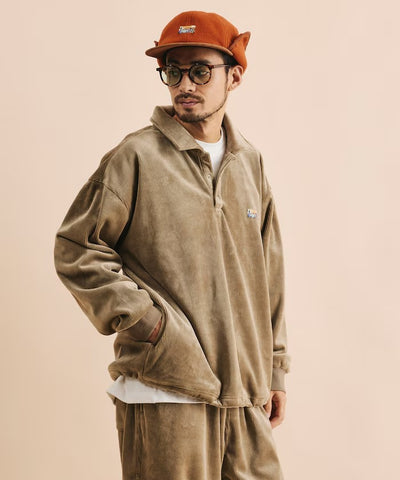 FREAK'S STORE / 寬鬆燈芯絨內刷毛 Polo衫
