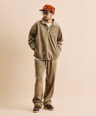 FREAK'S STORE / 寬鬆燈芯絨內刷毛鬆緊褲
