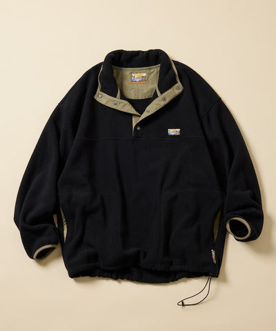 FREAK'S STORE / 寬鬆刷毛半開襟套頭衫