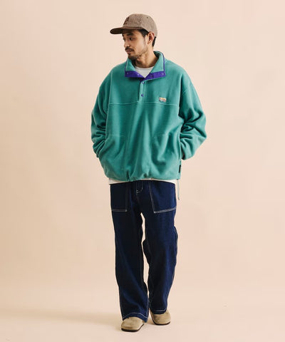 FREAK'S STORE / 寬鬆刷毛半開襟套頭衫