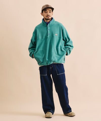 FREAK'S STORE / 寬鬆刷毛半開襟套頭衫