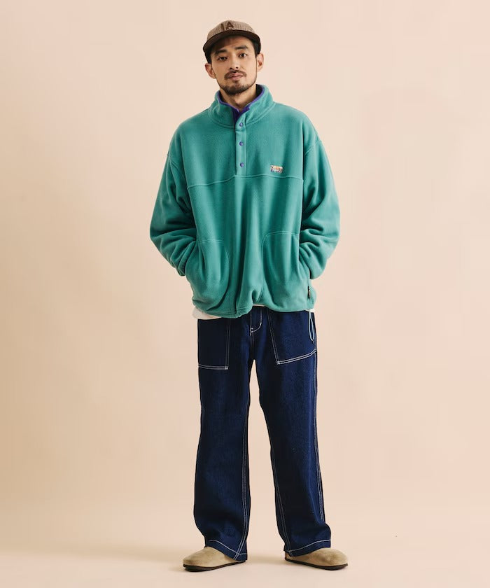 FREAK'S STORE / 寬鬆刷毛半開襟套頭衫